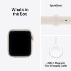 Apple Watch SE 3 Starlight Aluminium Case with Starlight Sport Band - Oraxxi