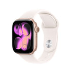 Apple Watch Series 11 Rose Gold Aluminium Case with Light Blush Sport Band - Oraxxi