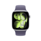 Apple Watch Series 11 Silver Aluminium Case with Purple Fog Sport Band - Oraxxi
