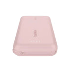 Belkin 10 000 mAh 20W Power Bank with USB - C Integrated Cable and USB - C port - Pink - Oraxxi