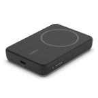 Belkin 5K Magnetic Wireless 5000mAh Power Bank + Kick Stand - Black - Oraxxi