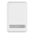 Belkin 5K Magnetic Wireless 5000mAh Power Bank + Kick Stand - White - Oraxxi