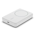 Belkin 5K Magnetic Wireless 5000mAh Power Bank + Kick Stand - White - Oraxxi