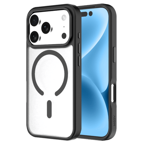 Moov Luxe Edge Case with MagSafe for iPhone 17 Pro - Black - Oraxxi
